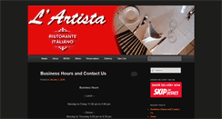 Desktop Screenshot of lartistarestaurant.com